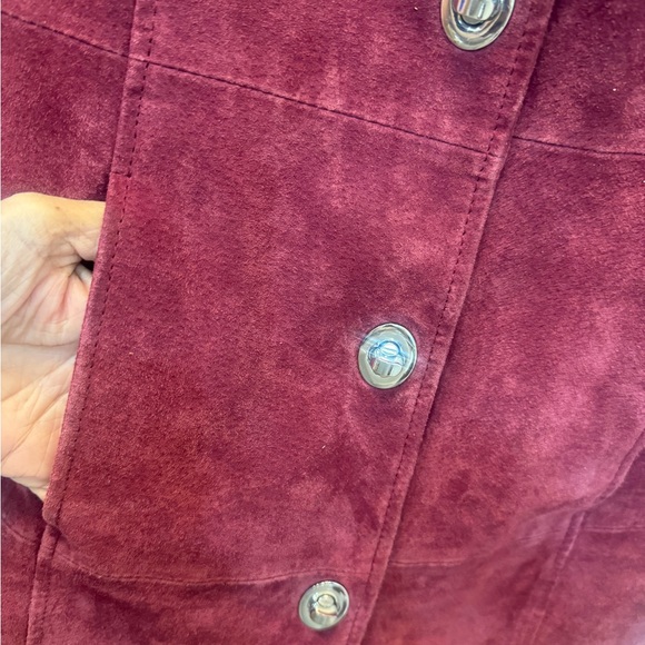 Vintage Dennis Basso Y2K Leather Jacket with matching scarf XXS - Picture 4 of 9